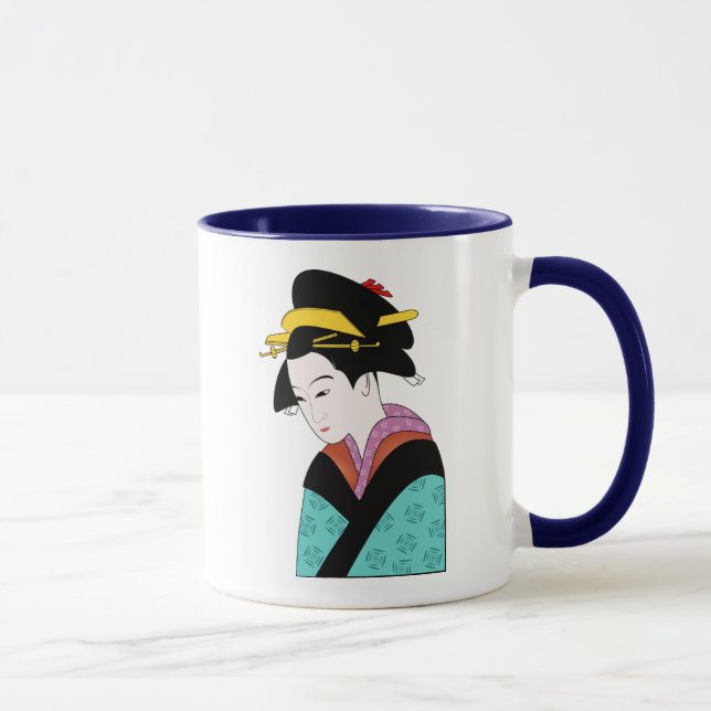 Cute Geisha Japanese art Mug (Right)