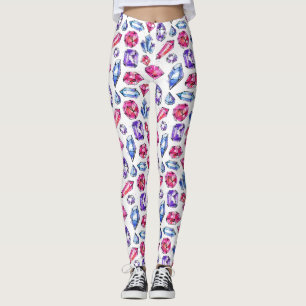 Cute Gem Pattern Leggings