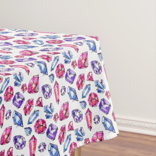 Cute Gem Pattern Tablecloth (In Situ)