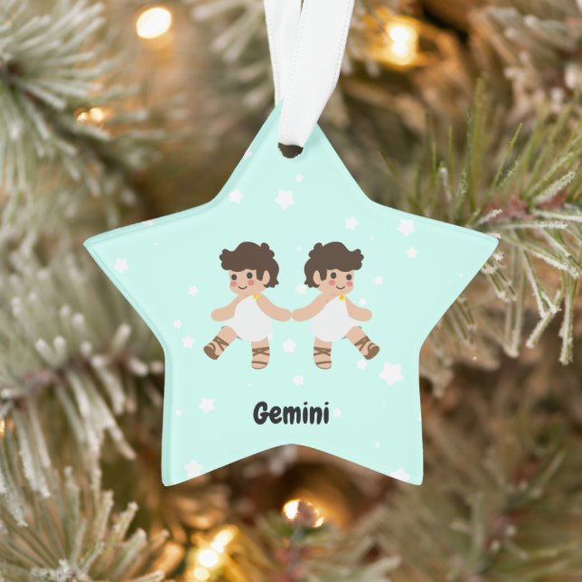 Cute Gemini Star Ornament (Tree)