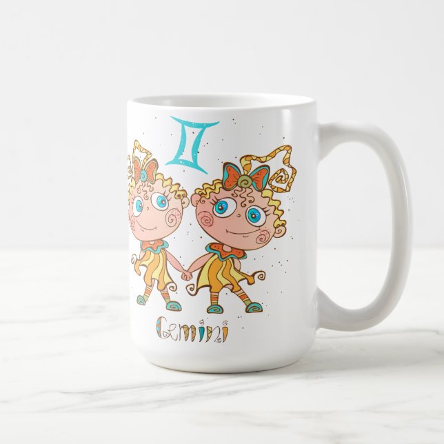 Cute Gemini Twins Coffee Mug (Right)