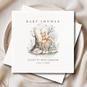 Cute Gender Neutral Watercolor Baby Shower Napkin
