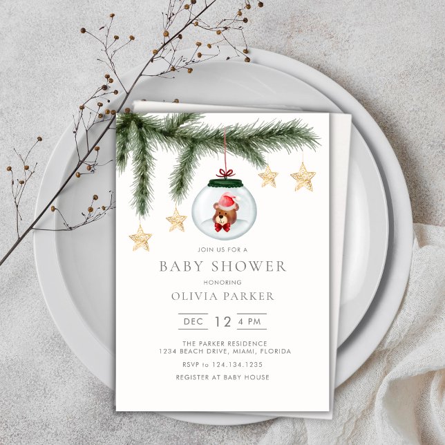 Cute Gender Neutral Winter Baby Shower Invitation (Cute Gender Neutral Winter Baby Shower Invitation)