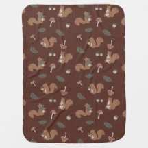 Cute Gender Neutral Woodland Baby Blanket