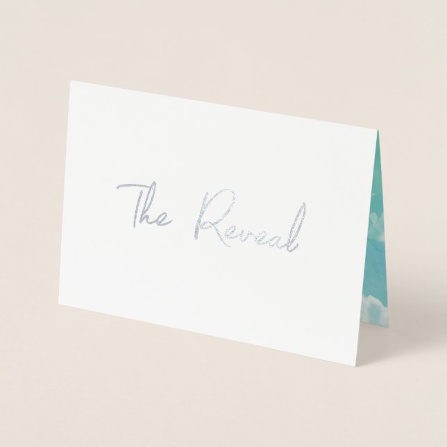 Cute Gender Reveal card (Front)