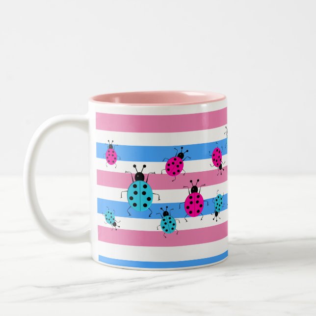 Cute Gender Reveal Ideas,    Two-Tone Coffee Mug (Left)