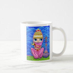 Cute Genie Belly Dancer Doll Girl with Big Eyes Coffee Mug