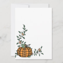 Cute Geometric Orange Pumpkin Happy Halloween