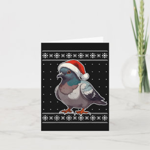 Cute Geon Christmas Santa Hat Kids Boys Girls Funn Card