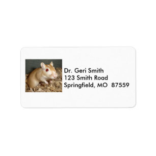 Cute Gerbil Label