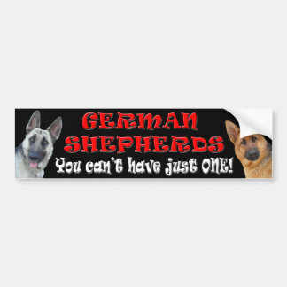 Cute German Shepherd Bumper Sticker