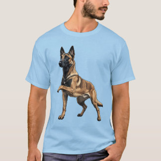 Cute German Shepherd Dog German Shepherd Pet Art T-Shirt