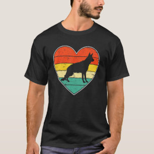 Cute German Shepherd Dog Lover Valentine's Day Dog T-Shirt