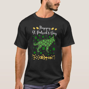 Cute German Shepherd Dog Shamrock Irish St Patrick T-Shirt
