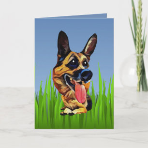 Cute German Shepherd Greeting Card