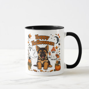 Cute German Shepherd Halloween Mug