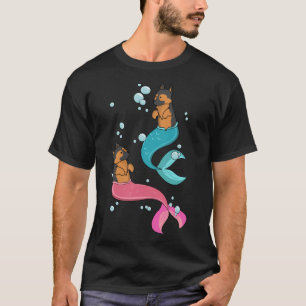 Cute German Shepherd Mermaid Dog Merdog T-Shirt