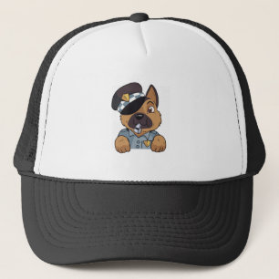 Cute German Shepherd Police Puppy Trucker Hat