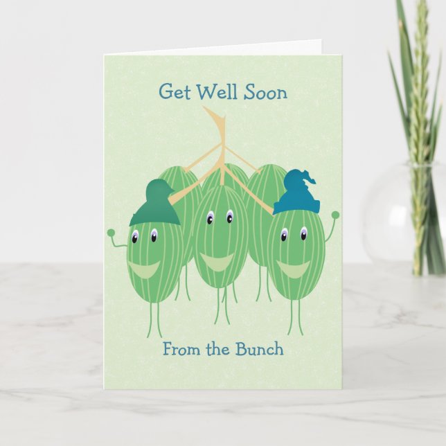 Cute Get Well Watermelon Card (Front)