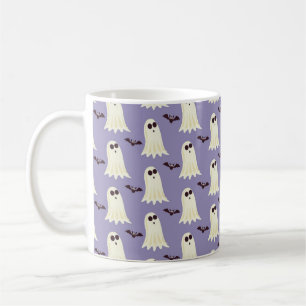 Cute ghost, and bat mug