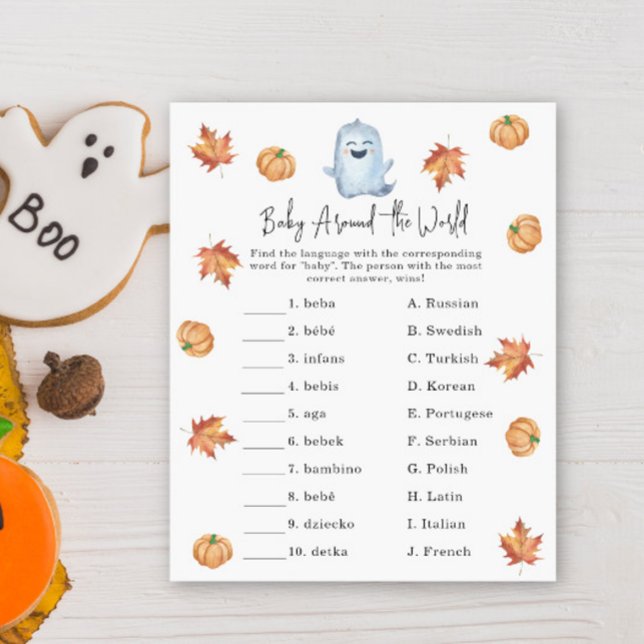 Cute ghost - Baby around the world game (Creator Uploaded)