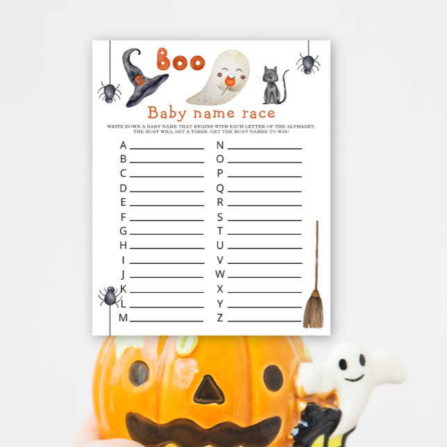 Cute ghost - Baby name race game (Creator Uploaded)