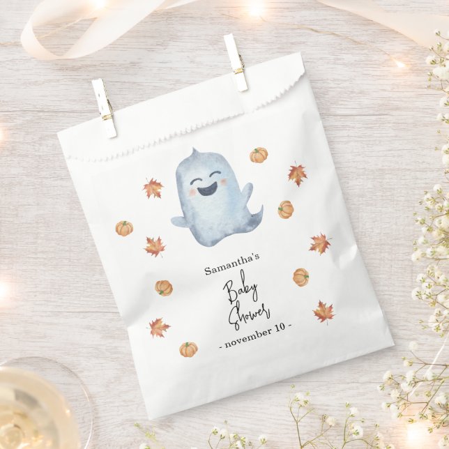 Cute ghost - baby shower favour bag (Clipped)