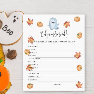 Cute ghost - Baby Word Scramble