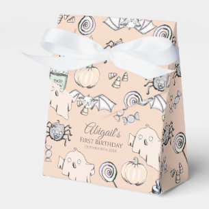 Cute Ghost, Bat & Spider Halloween Favour Box