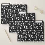 Cute Ghost, Bats & Spiders Halloween Pattern File Folder<br><div class="desc">A cute black and white ghost,  bats and spiders pattern. A perfect design for anyone who loves cute illustrations of ghosts,  bats,  spiders and Halloween themed art. An ideal ghost pattern design for Halloween parties,  October Birthday parties,  Halloween home décor and gifts.</div>