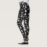 Cute Ghost, Bats & Spiders Halloween Pattern Leggings<br><div class="desc">A cute black and white ghost,  bats and spiders pattern. A perfect design for anyone who loves cute illustrations of ghosts,  bats,  spiders and Halloween themed art. An ideal ghost pattern design for Halloween parties,  October Birthday parties,  Halloween home décor and gifts.</div>