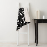 Cute Ghost, Bats & Spiders Halloween Pattern Sherpa Blanket<br><div class="desc">A cute black and white ghost,  bats and spiders pattern. A perfect design for anyone who loves cute illustrations of ghosts,  bats,  spiders and Halloween themed art. An ideal ghost pattern design for Halloween parties,  October Birthday parties,  Halloween home décor and gifts.</div>