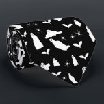 Cute Ghost, Bats & Spiders Halloween Pattern Tie<br><div class="desc">A cute black and white ghost,  bats and spiders pattern. A perfect design for anyone who loves cute illustrations of ghosts,  bats,  spiders and Halloween themed art. An ideal ghost pattern design for Halloween parties,  October Birthday parties,  Halloween home décor and gifts.</div>