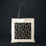 Cute Ghost, Bats & Spiders Halloween Pattern Tote Bag<br><div class="desc">A cute black and white ghost,  bats and spiders pattern. A perfect design for anyone who loves cute illustrations of ghosts,  bats,  spiders and Halloween themed art. An ideal ghost pattern design for Halloween parties,  October Birthday parties,  Halloween home décor and gifts.</div>