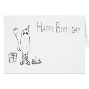 Cute Ghost Birthday Card