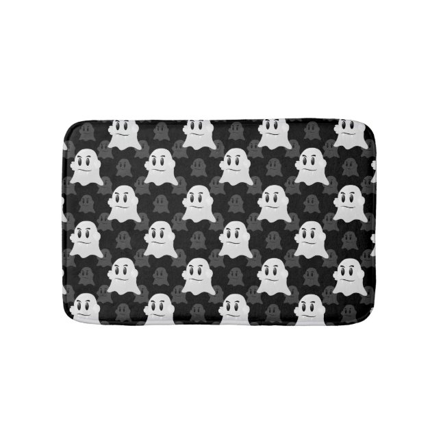 Cute Ghost Blob Design  Bath Mat (Front)