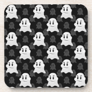 Cute Ghost Blob Design Coaster