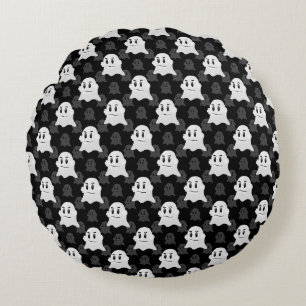Cute Ghost Blob Design Round Cushion