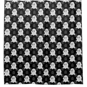 Cute Ghost Blob Design  Shower Curtain