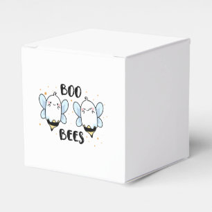 Cute Ghost Boo Bees - Funny Halloween on white Favour Box