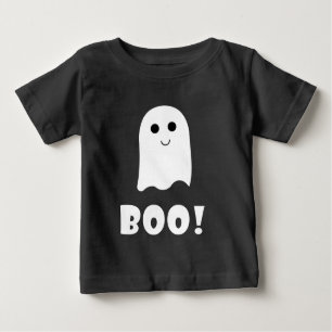 Cute Ghost Boo Happy Halloween Hoodie Baby T-Shirt