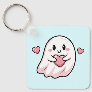 Cute ghost boo key ring