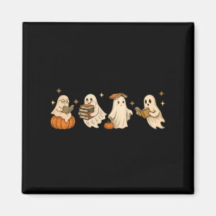 Cute Ghost Book Club Reading Halloween Spooky Magnet