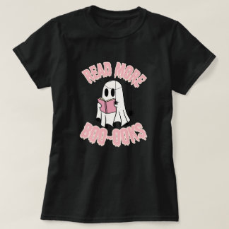 Cute Ghost Book Lover Halloween T-Shirt