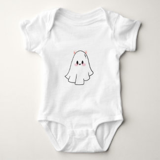 Cute Ghost Cat  Baby Bodysuit