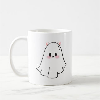 Cute Ghost Cat  Coffee Mug