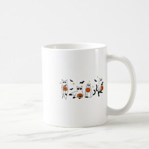 Cute Ghost Cat Funny Halloween Outfit Costumes Bla Coffee Mug