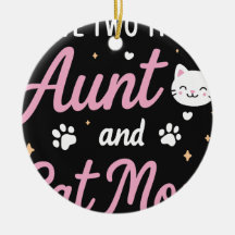 Cute Ghost Cat Funny Halloween Round Ornament