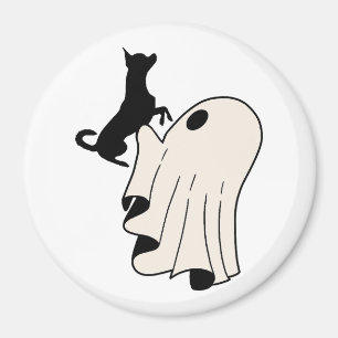 Cute Ghost Chihuahua Lover Pet Owner Magnet
