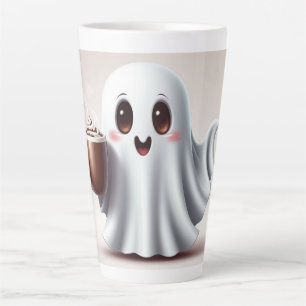 Cute Ghost Coffee Holiday 👻 Latte Mug